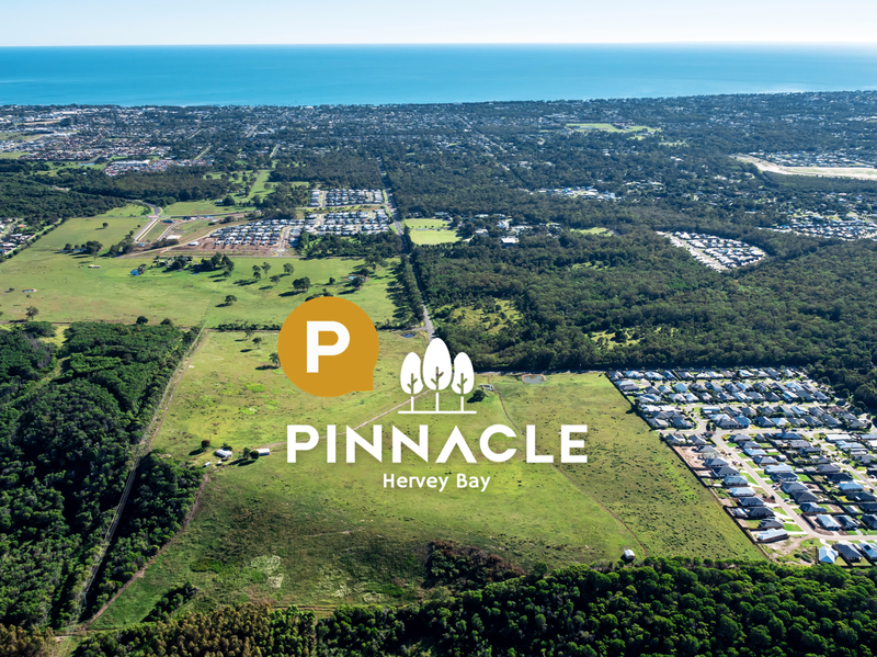 Picture showing Pinnacle estate in Hervey Bay and the location of the new land subdivision. 